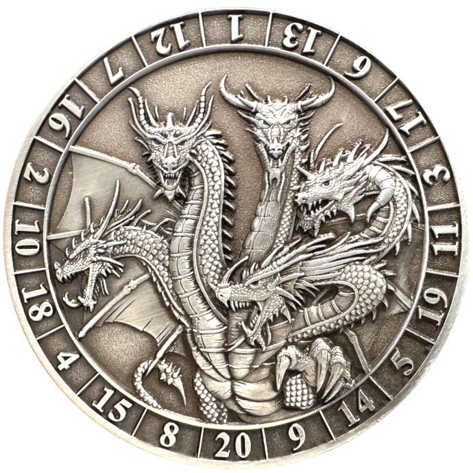 Photo of Dice Coin d20 Five-Headed Dragon